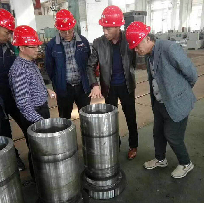 上海交大教授來长春昌兴传感器制造有限责任公司(WAP站)指導液壓機生産