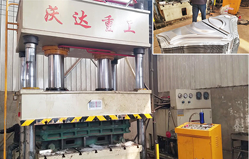 500噸電動三輪(lun)車擋風闆沖壓(ya)成型液壓機視(shi)頻