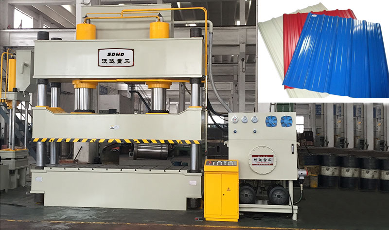 不鏽鋼(gāng)雨搭防雨棚成(cheng)型液壓機