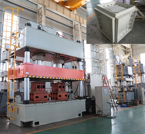 1000噸玻璃鋼水箱(xiang)成型液壓機